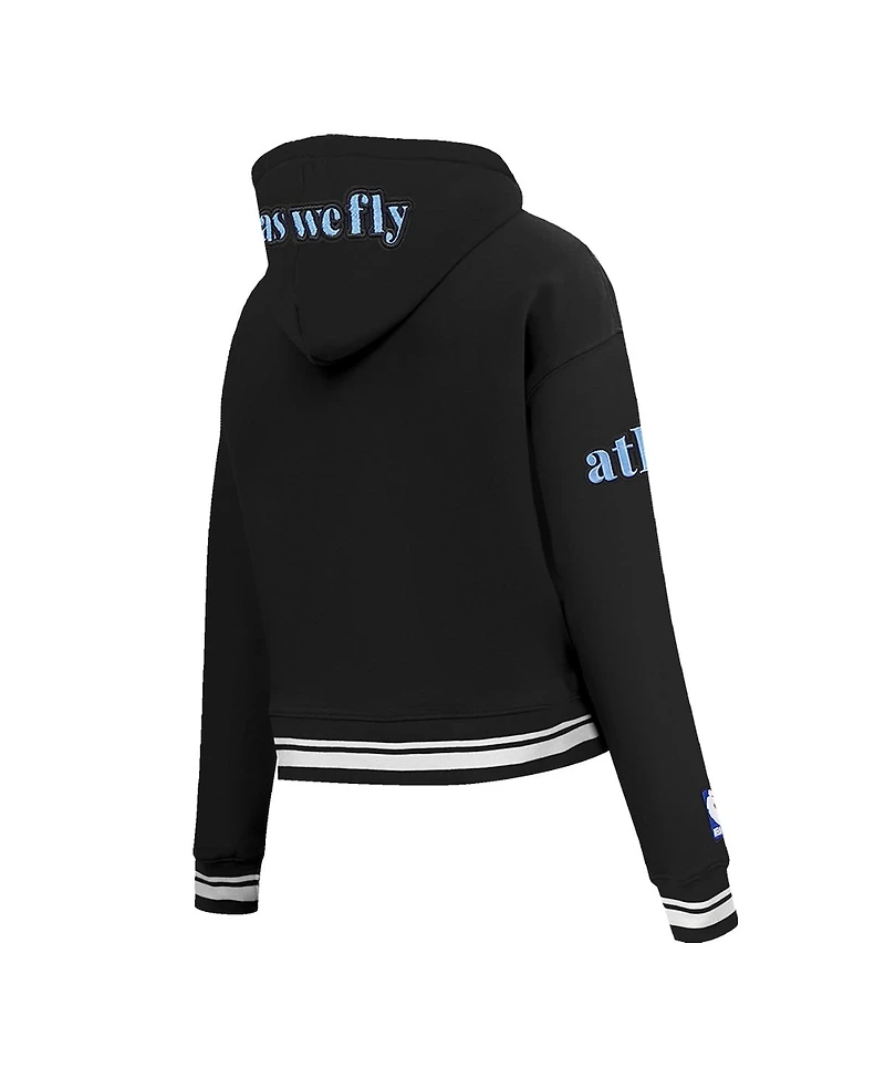 Pro Standard Women's Black Atlanta Hawks 2024/25 City Edition Cropped Pullover Hoodie