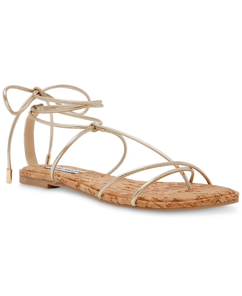 Steve Madden Women's Myrtle Lace-Up Flat Sandals