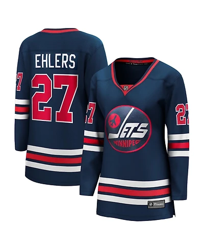 Fanatics Women's Nikolaj Ehlers Navy Winnipeg Jets Premier Breakaway Player Jersey