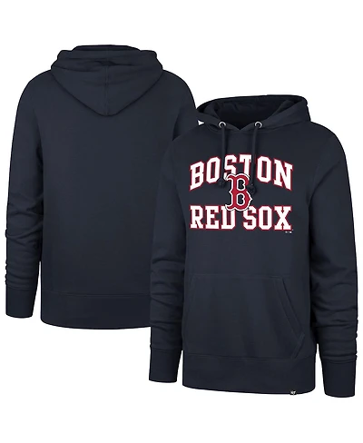'47 Brand Men's Navy Boston Red Sox Velocity Headline Pullover Hoodie