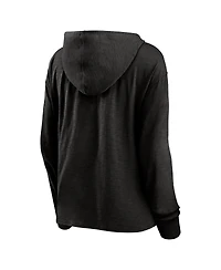 Fanatics Women's Black Portland Trail Blazers Full Steam Slub Hoodie T-Shirt