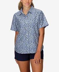 Marmot Women's Air Exchange Novelty Short Sleeve Camp Collar Shirt
