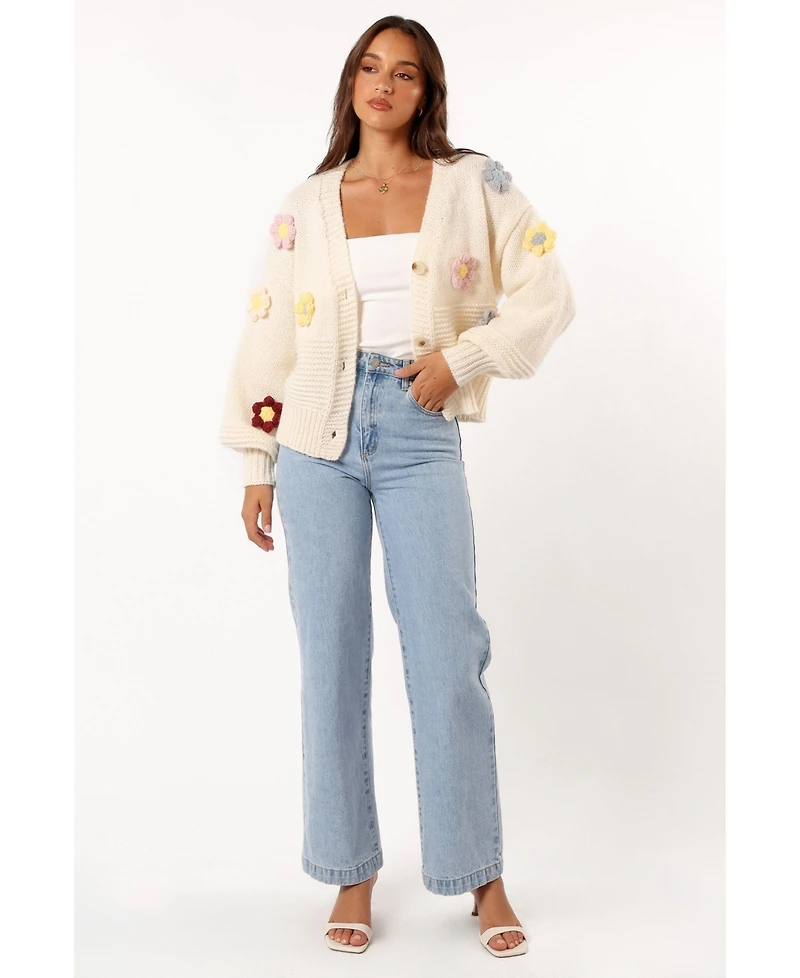 Petal and Pup Women's Sienna Flower Cardigan