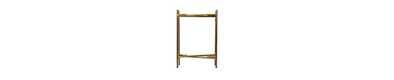 High Round Side Table – 2-Tier Design with Sturdy Iron Frame
