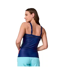 Free Country Women's High Neck Tankini Top