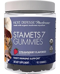 Host Defense Mushrooms, Stamets 7 Gummies, Strawberry, 90 count