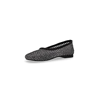 Lorain Mesh Glow Black Ballet Flats