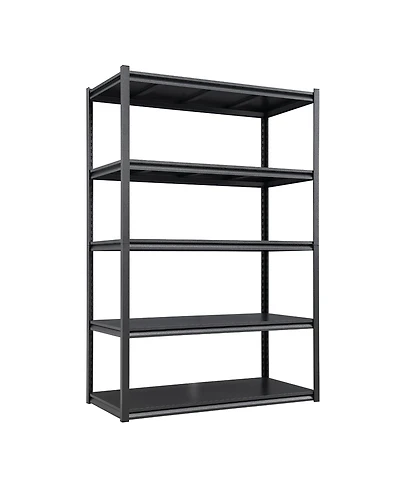 72"H 5 Tier Metal Shelves for Storage Garage Shelving 2000LBS Heavy Duty Storage Shelves Adjustable Garage Shelf Industrial Shelving Unit Storage Util