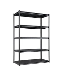 72"H 5 Tier Metal Shelves for Storage Garage Shelving 2000LBS Heavy Duty Storage Shelves Adjustable Garage Shelf Industrial Shelving Unit Storage Util