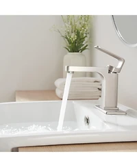 Single Hole Single-Handle Bathroom Faucet Brushed Nickel