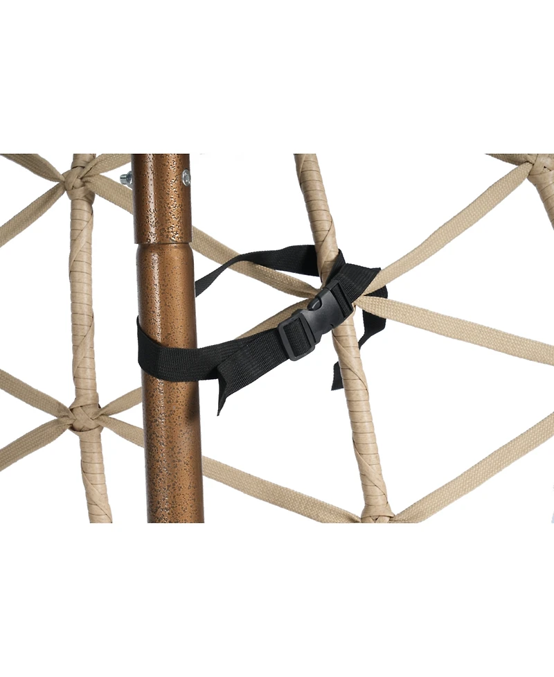 Streamdale Double Egg Chair, Indoor/Outdoor Wicker Swing, Uv Cushions, 600 lbs