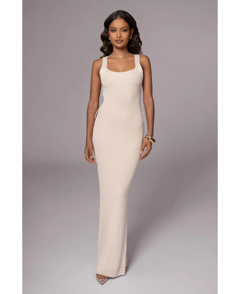 Jluxlabel Plus Black Moonrise Ribbed Maxi Dress