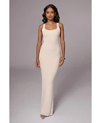 Jluxlabel Plus Black Moonrise Ribbed Maxi Dress