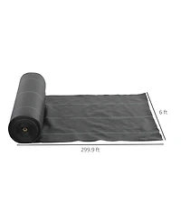 Outsunny 6FT x 300FT Weed Barrier Landscape Fabric, Weed Control Fabric