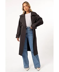 Petal and Pup Women's Billy Button Front Trench Coat