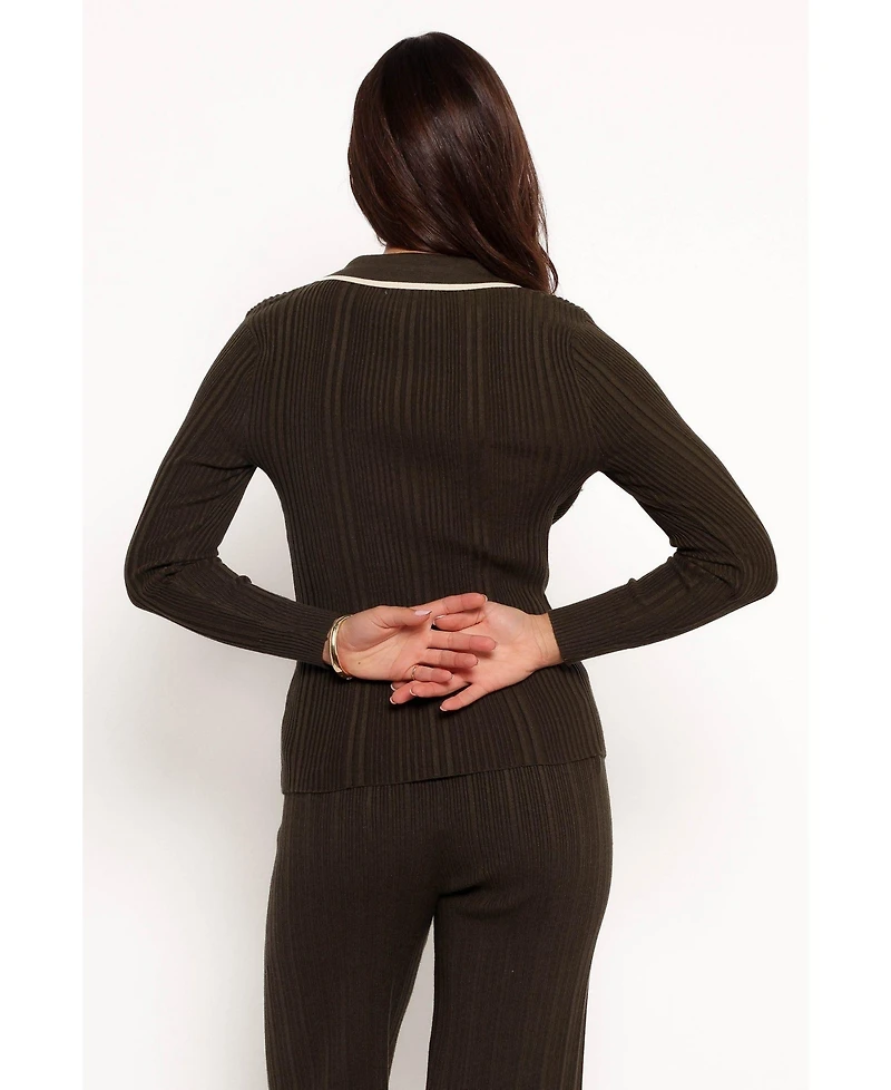 Petal and Pup Women's Alondra Cardigan Knit Top