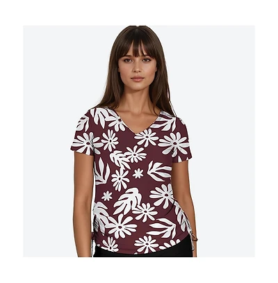 Calypsa Women's V-Neck Adele Swim Top