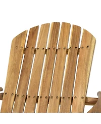 Streamdale Rustic Acacia Folding Adirondack Chair