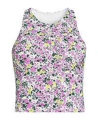 Lands' End Plus High Neck Racerback Midkini Top