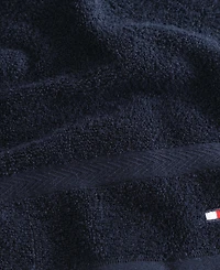 Tommy Hilfiger Home Modern American Solid Cotton Washcloth, 13" x