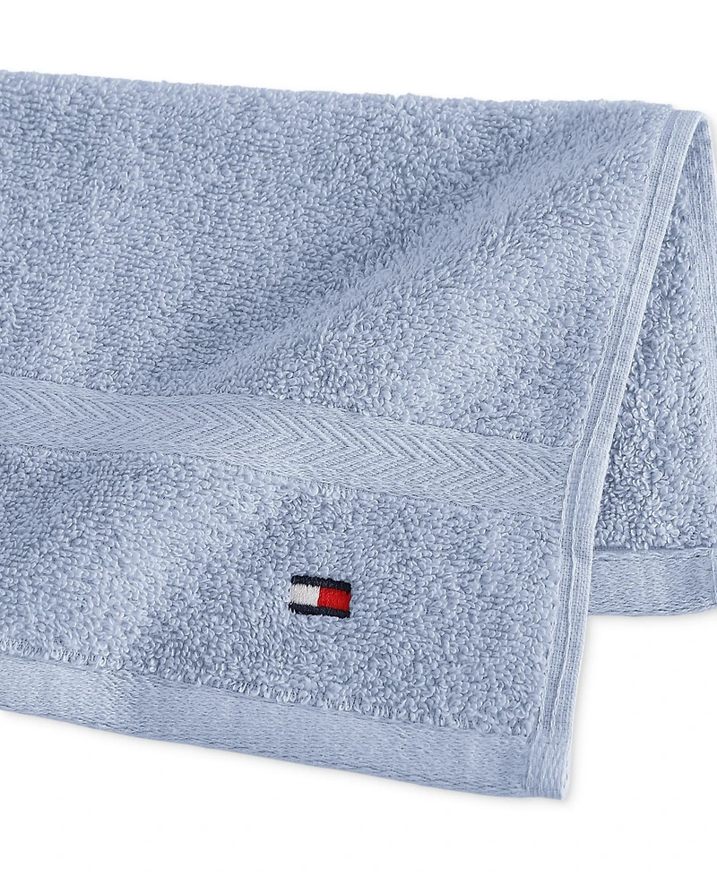 Tommy Hilfiger Home Modern American Solid Cotton Washcloth, 13" x