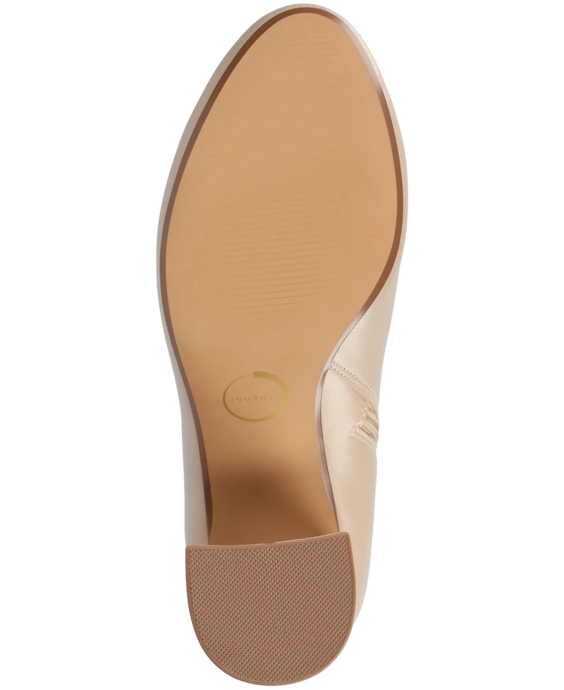 Journee Collection Women's Kit Zipper Comfort Dress Booties