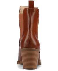 Journee Collection Women's Rosemary Western Comfort Chelsea Booties