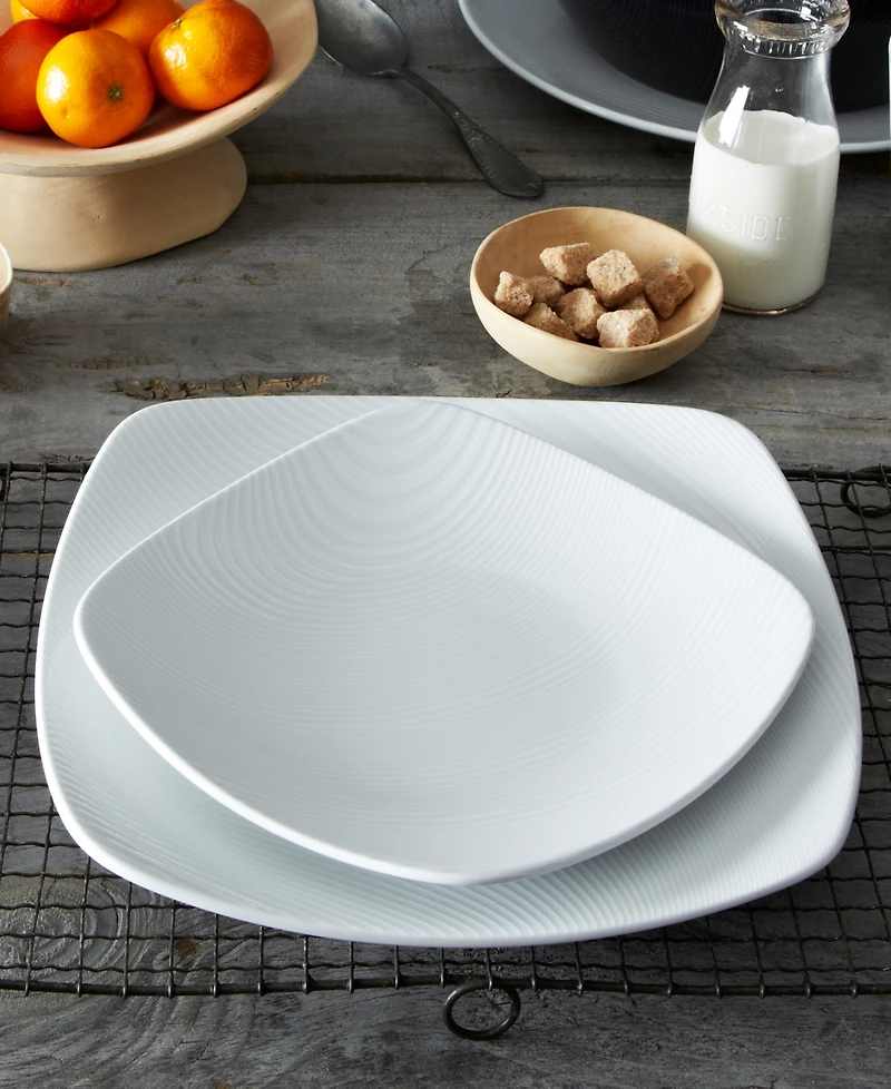 Noritake Colorscapes White-on-White Dune 4-Pc. Square Place Setting