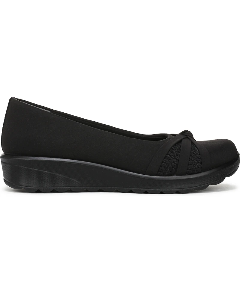 LifeStride Women's Gem Knot Washable Slip On Ballerina Flats