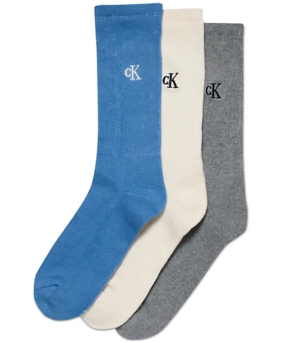 Calvin Klein Men's Cushioned Crew Socks, 3-Pack