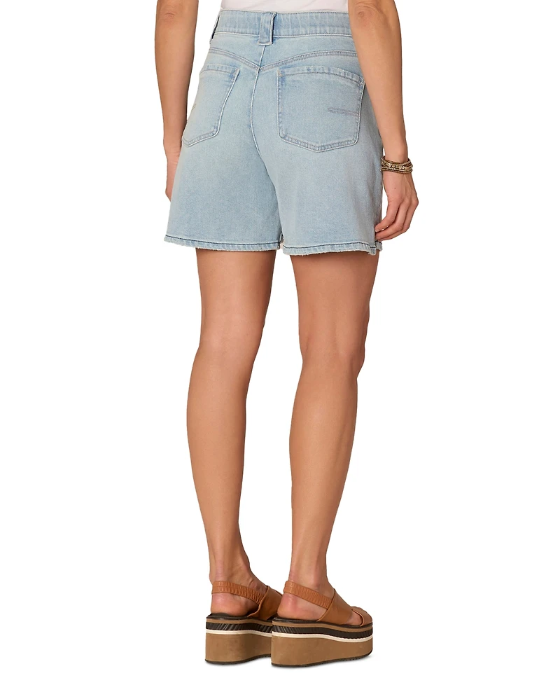 Democracy Women's "Ab"solution Leisure Skyrise Drawstring Denim Shorts