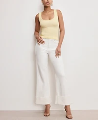 Good American Women's Micro-Rib Tank Top
