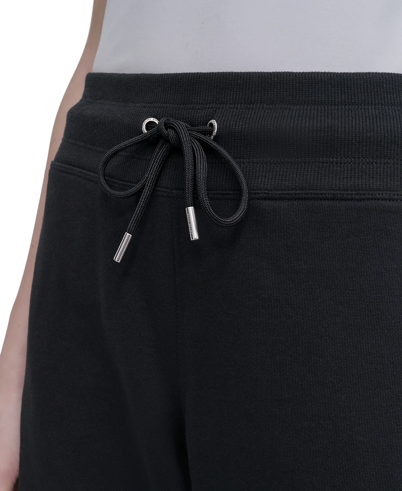 Dkny Sport Women's Studded-Logo Cropped Pants