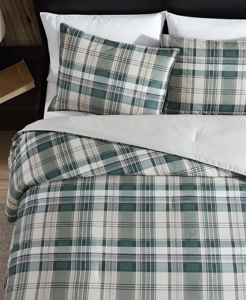 Eddie Bauer Timbers Plaid Comforter Set, Full/Queen