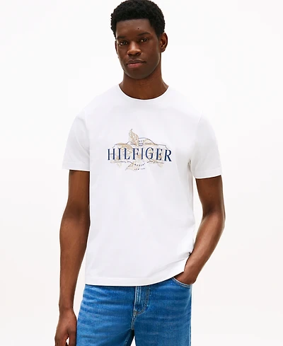 Tommy Hilfiger Men's Tropical Floral Logo T-Shirt