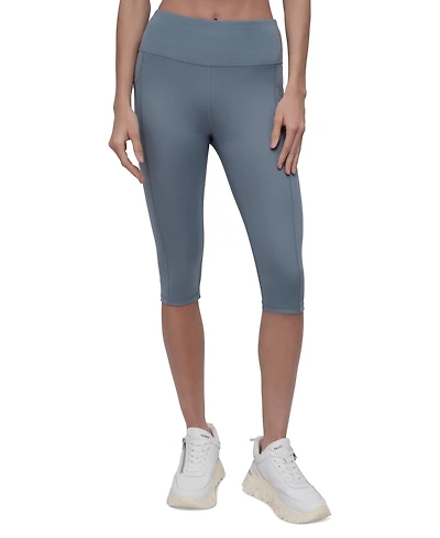 Dkny Sport Women's Balance Compression High-Waist Capri Pants