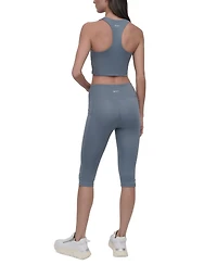 Dkny Sport Women's Balance Compression High-Waist Capri Pants