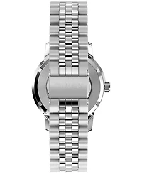 Timex Men's Mechanical Automatic Silver-Tone Stainless Steel Watch, 40mm