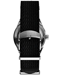 Timex Men's Mechanical Automatic Black Nylon Strap Watch, 38mm