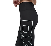 Dkny Sport Women's Exploded-Logo Stretch 7/8 Leggings