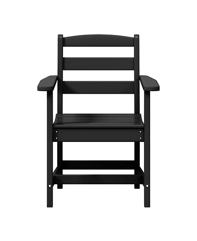 Outdoor Hdpe Patio Classic Dining Arm Chair