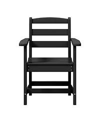 Outdoor Hdpe Patio Classic Dining Arm Chair