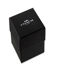 Coach Women's Cass Gold-Tone Stainless Steel and Leather Strap Watch