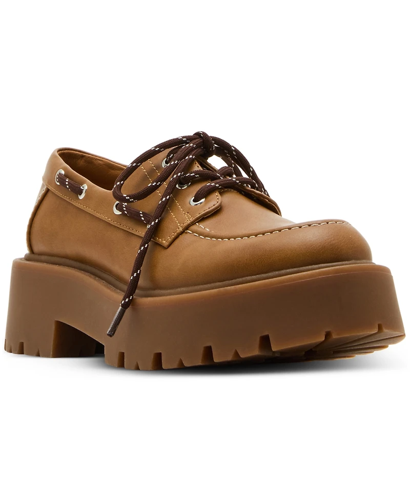 Madden Girl Caden Platform Lug-Sole Boat Shoes