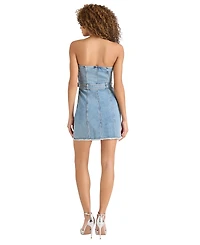 Steve Madden Women's Matilda Strapless Denim Mini Dress