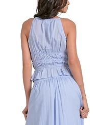 Elan Women's Smocked Peplum Top