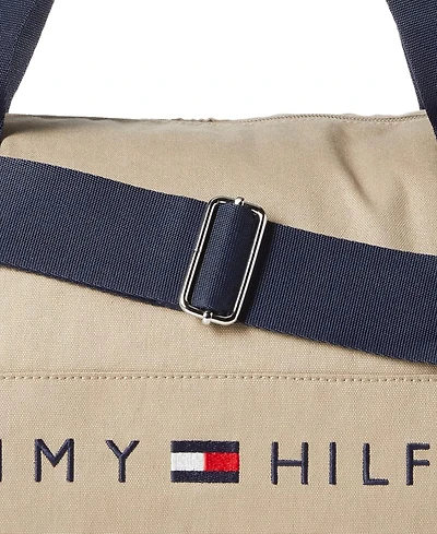 Tommy Hilfiger Men's Jackson Canvas Logo Duffle Bag