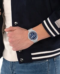 Coach Men's Charter Silver Tone Stainless-Steel Bracelet Watch, 39mm