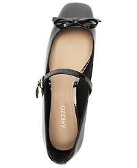 Arezzo Women's Emerson Square Toe Ballet Flats
