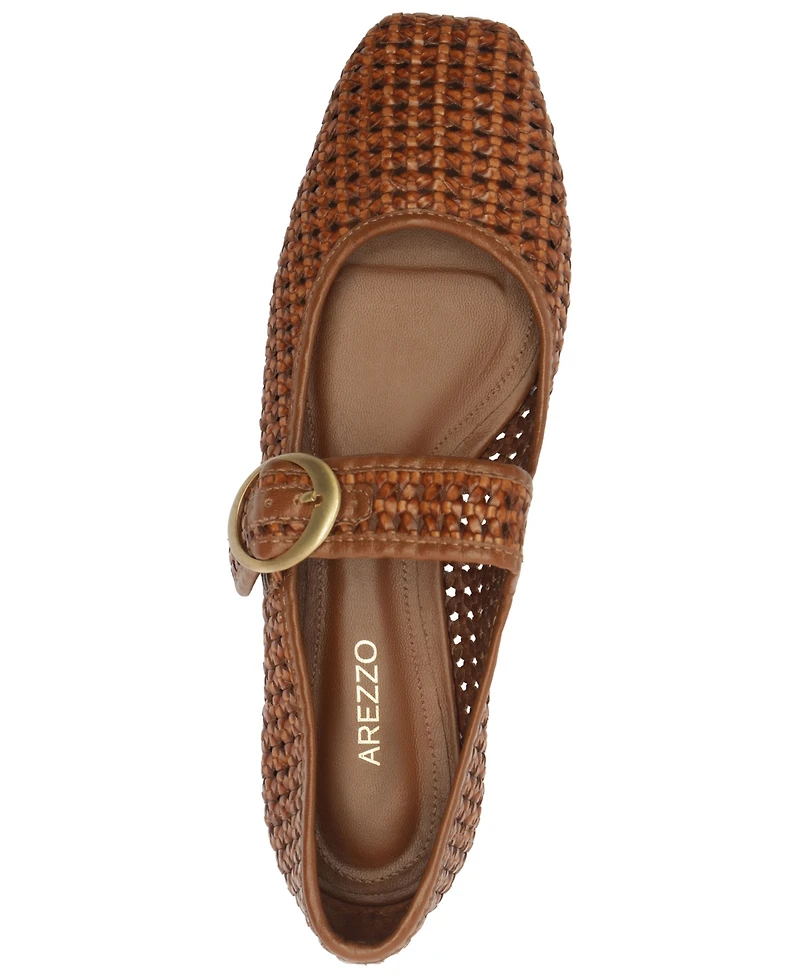 Arezzo Women's Eve Square Toe Ballet Flats